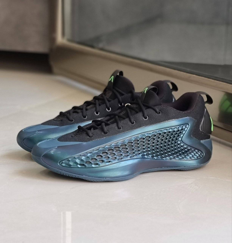 کتونی آدیداس آنتونی ادواردز ۱ مشکی کربنی - Adidas AE 1 ‘MX Charcoal’ | کد JQ6135 - اورجینال